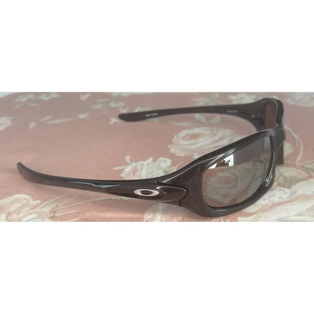 Oakley FIVES Sunglasses 12-994 54-20 Rare Y2K Black Wrap Polarized Bag & Case